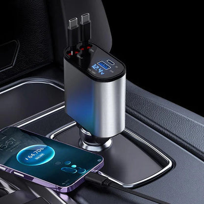 🔌✨ شاحن قابل للسحب 4 في 1 4-in-1 Retractable Charger